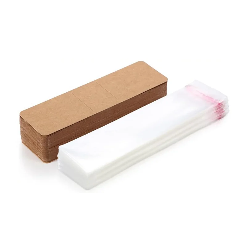 Precisionn 200 Pcs Bookmark Holder Set Kraft Bookmark Sleeves Transparent Self Adhesive Bag DIY Blank Bookmark Cover Durable
Precisionn 200 Pcs Bookmark Holder Set Kraft Bookmark Sleeves Transparent Self Adhesive Bag DIY Blank Bookmark Cover Durable