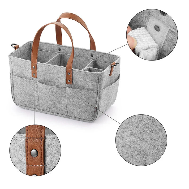 Baby Felt Storage Nursery Organizer Basket Infant Diaper Bag with Handle Caddy Changing Nappy Kids Storage Carrier Large Pocket
Baby Felt Storage Nursery Organizer Basket Infant Diaper Bag with Handle Caddy Changing Nappy Kids Storage Carrier Large Pocket