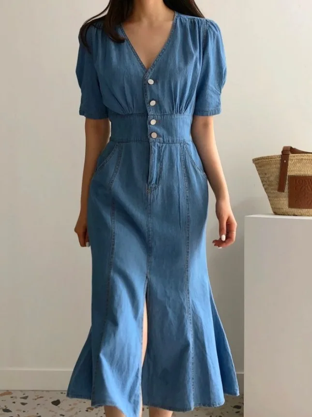 InsV-Ne Bubble Sve Denim Fi Tail Dr Women's Summer New Vintage Personali Split Wrap around Long Skirt
InsV-Ne Bubble Sve Denim Fi Tail Dr Women's Summer New Vintage Personali Split Wrap around Long Skirt