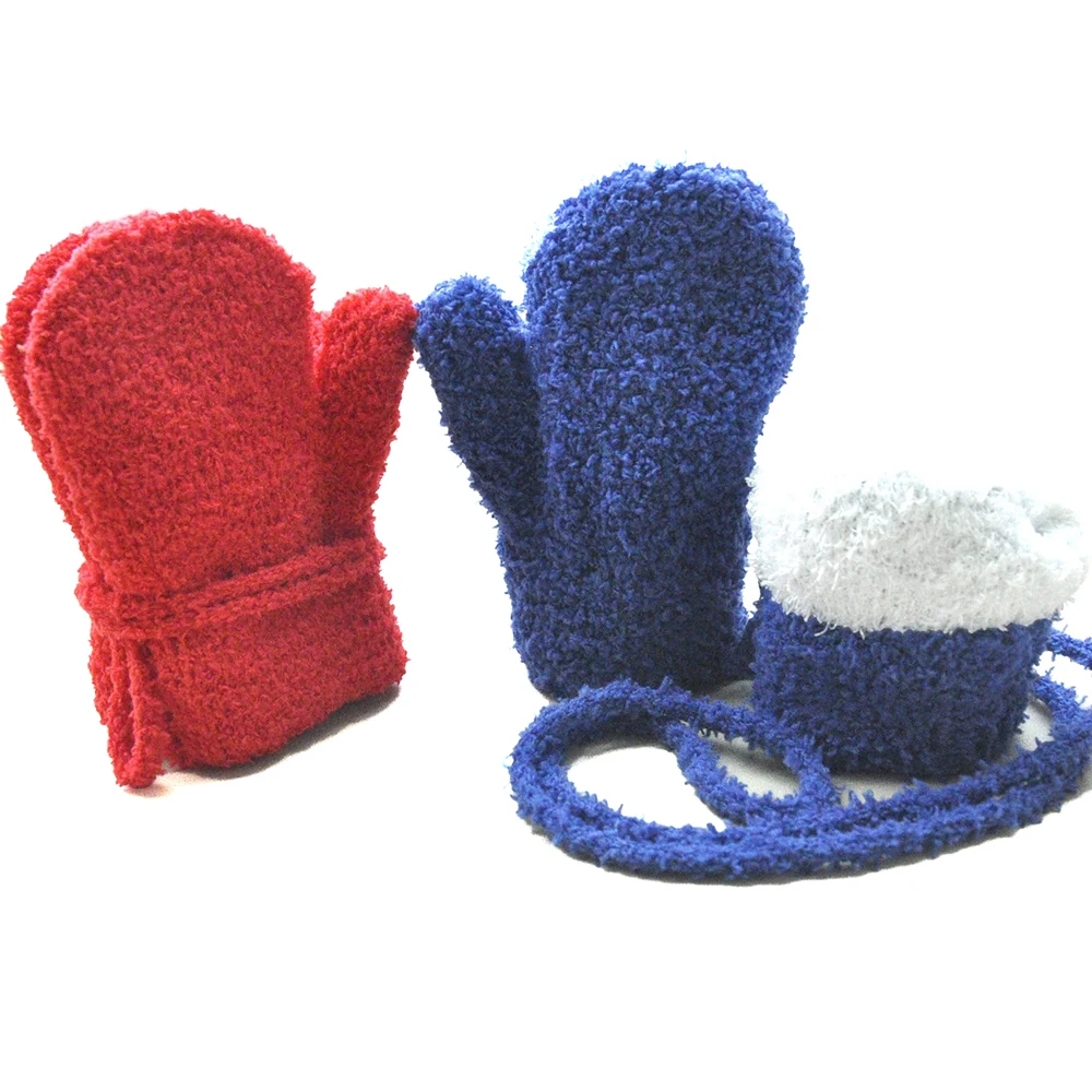 Winter Velvet Children Gloves Warm Thick Kids Full Finger Gloves Halter Rope Boys Girls Baby Mittens Solid Soft Outdoor Glove
Winter Velvet Children Gloves Warm Thick Kids Full Finger Gloves Halter Rope Boys Girls Baby Mittens Solid Soft Outdoor Glove