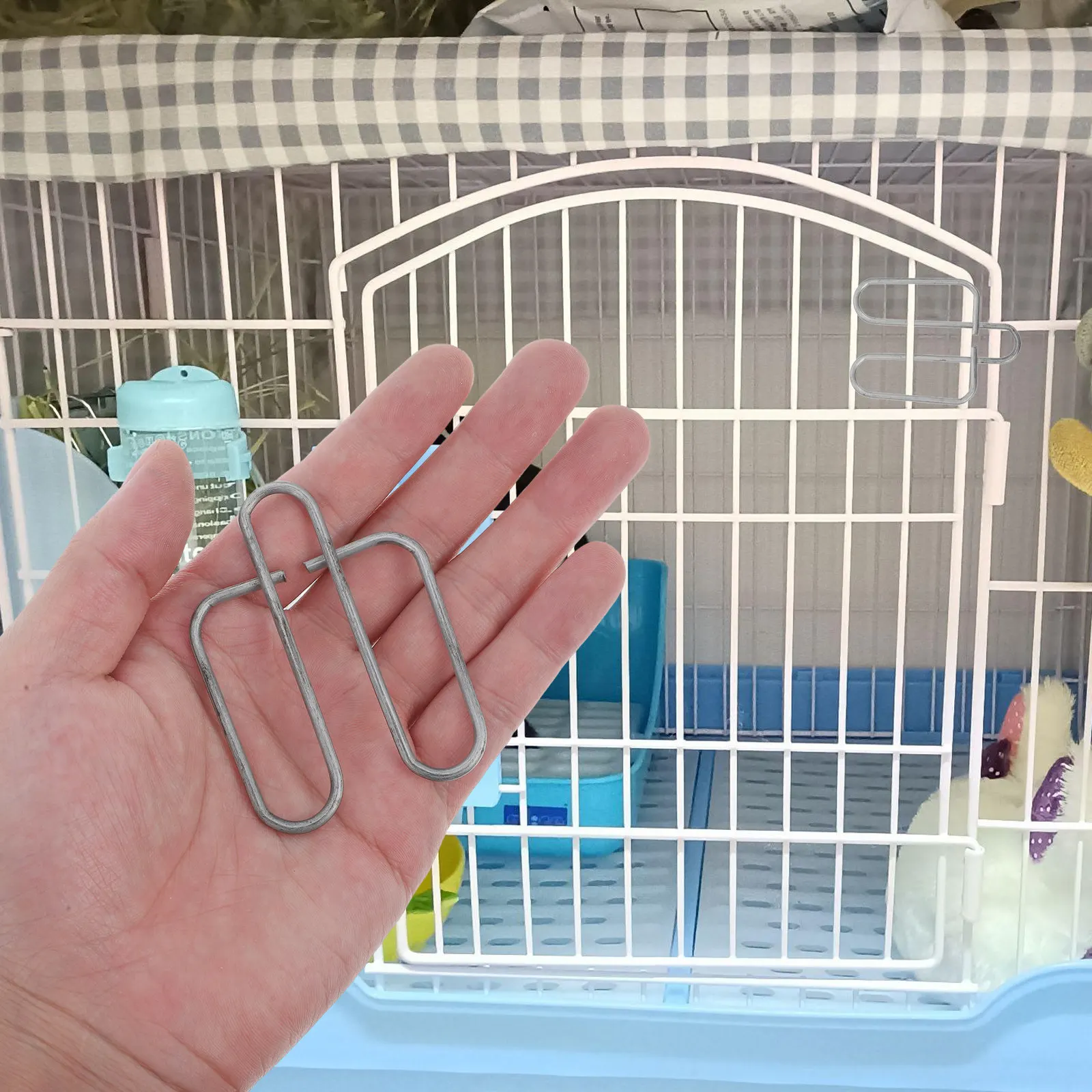 20Pcs Galvanization Cage Feeding Box Fastener Clips Spring Door Hook for Pet Breeding Cage Feeder Box Fixator Secure
20Pcs Galvanization Cage Feeding Box Fastener Clips Spring Door Hook for Pet Breeding Cage Feeder Box Fixator Secure