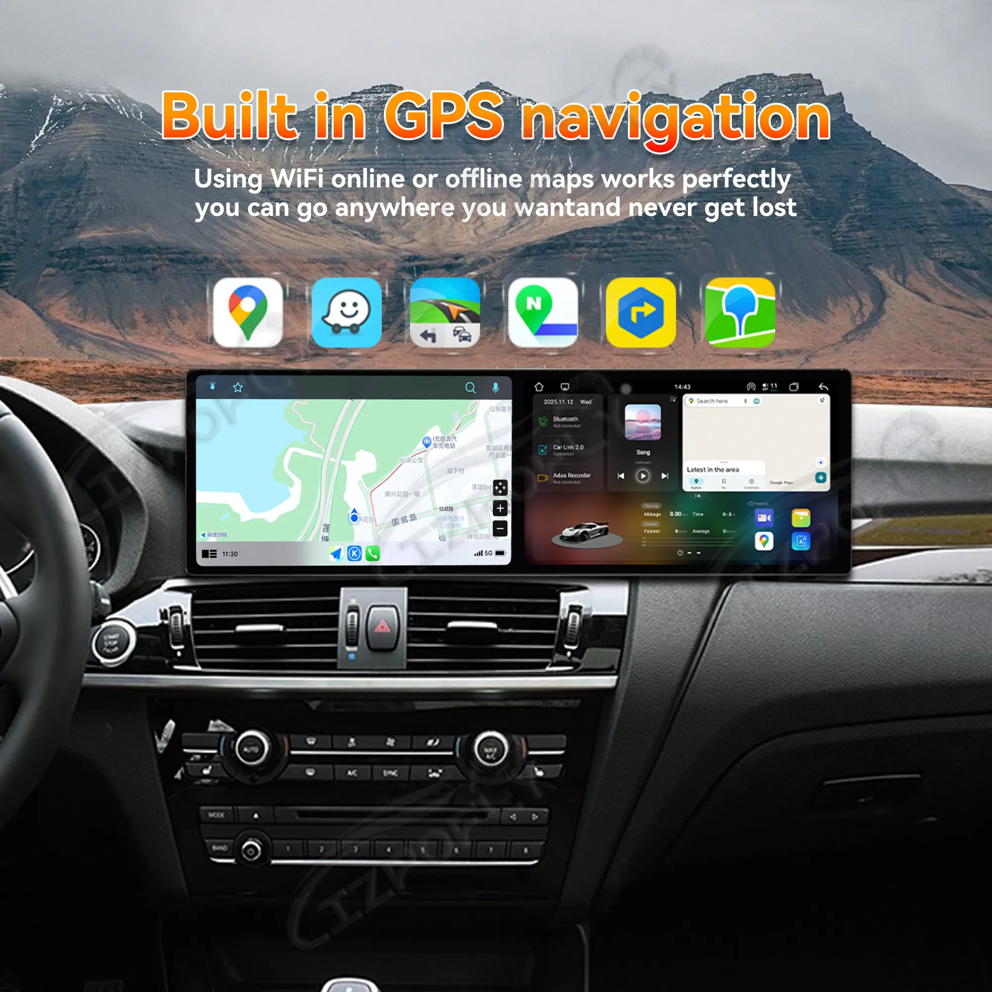 Двойной 9,1-дюймовый автомобильный радиоприемник CarPlay Android 15 для BMW X3 F30 F31 F34 F35 2016-2018 EVO, мультимедийный плеер, GPS-навигация
Двойной 9,1-дюймовый автомобильный радиоприемник CarPlay Android 15 для BMW X3 F30 F31 F34 F35 2016-2018 EVO, мультимедийный плеер, GPS-навигация