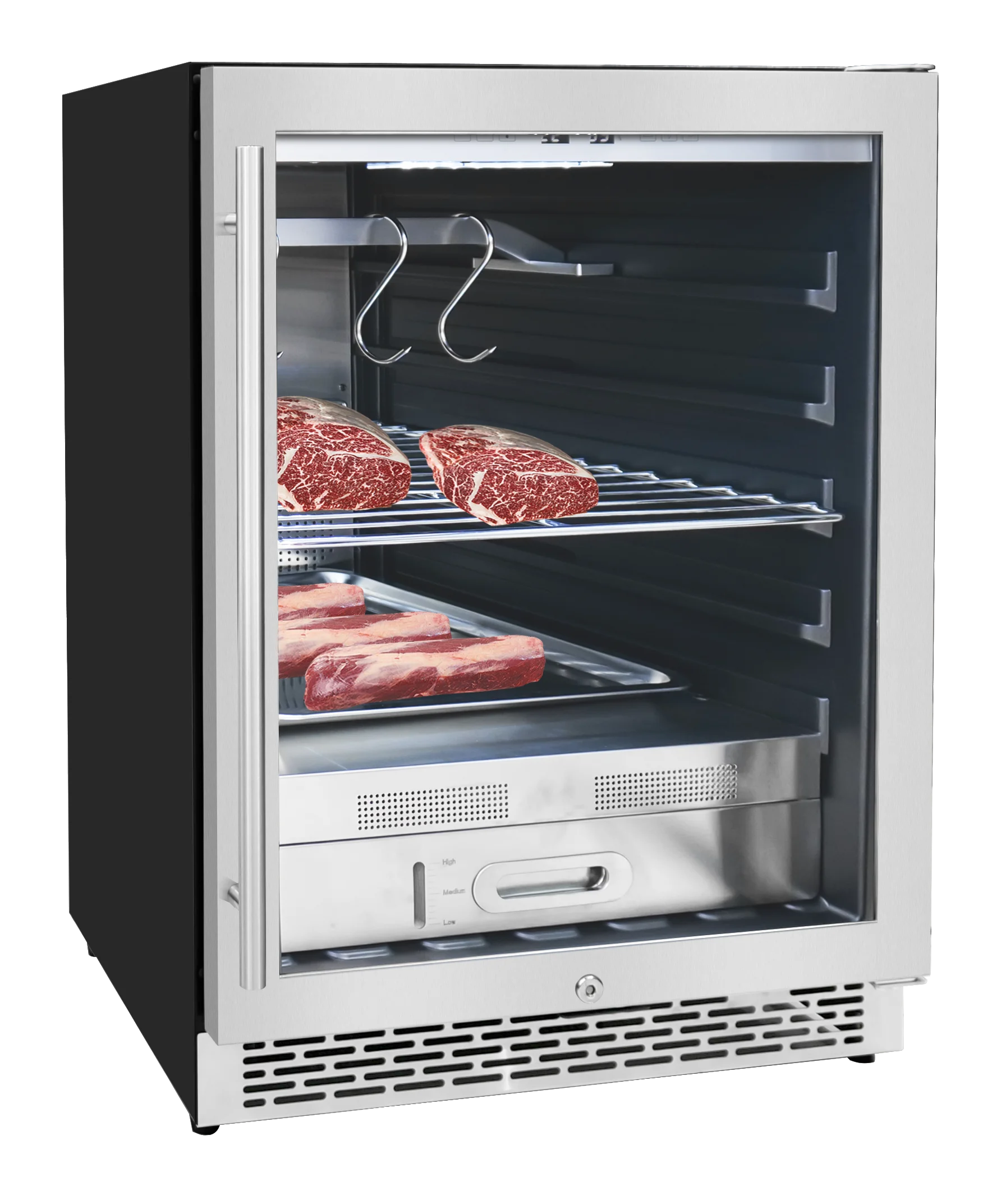 Customize Beef Ager Machine Meat Curing Cabinet Steak Age Fridge Dry Aging Refrigerator for Meat Beef Fermenting
Customize Beef Ager Machine Meat Curing Cabinet Steak Age Fridge Dry Aging Refrigerator for Meat Beef Fermenting
