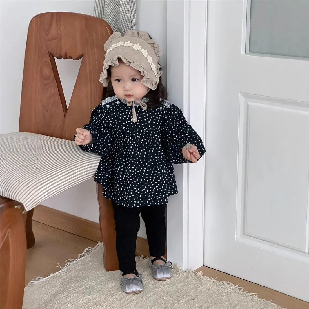 2025 Spring New Baby Long Sleeve Shirts Girls Sweet Floral Doll Shirts Infant Toddler Loose Bottoming Shirts Baby Clothes
2025 Spring New Baby Long Sleeve Shirts Girls Sweet Floral Doll Shirts Infant Toddler Loose Bottoming Shirts Baby Clothes