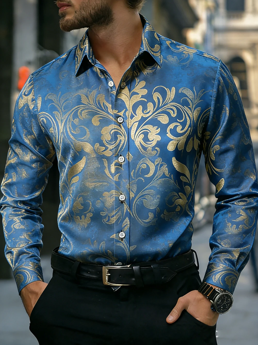 Men's Luxury Long-Sleeve Collar Shirt with Natural Vine High-Definition Print French Shirt Hawaiian Resort Party Men's Clothing
Men's Luxury Long-Sleeve Collar Shirt with Natural Vine High-Definition Print French Shirt Hawaiian Resort Party Men's Clothing