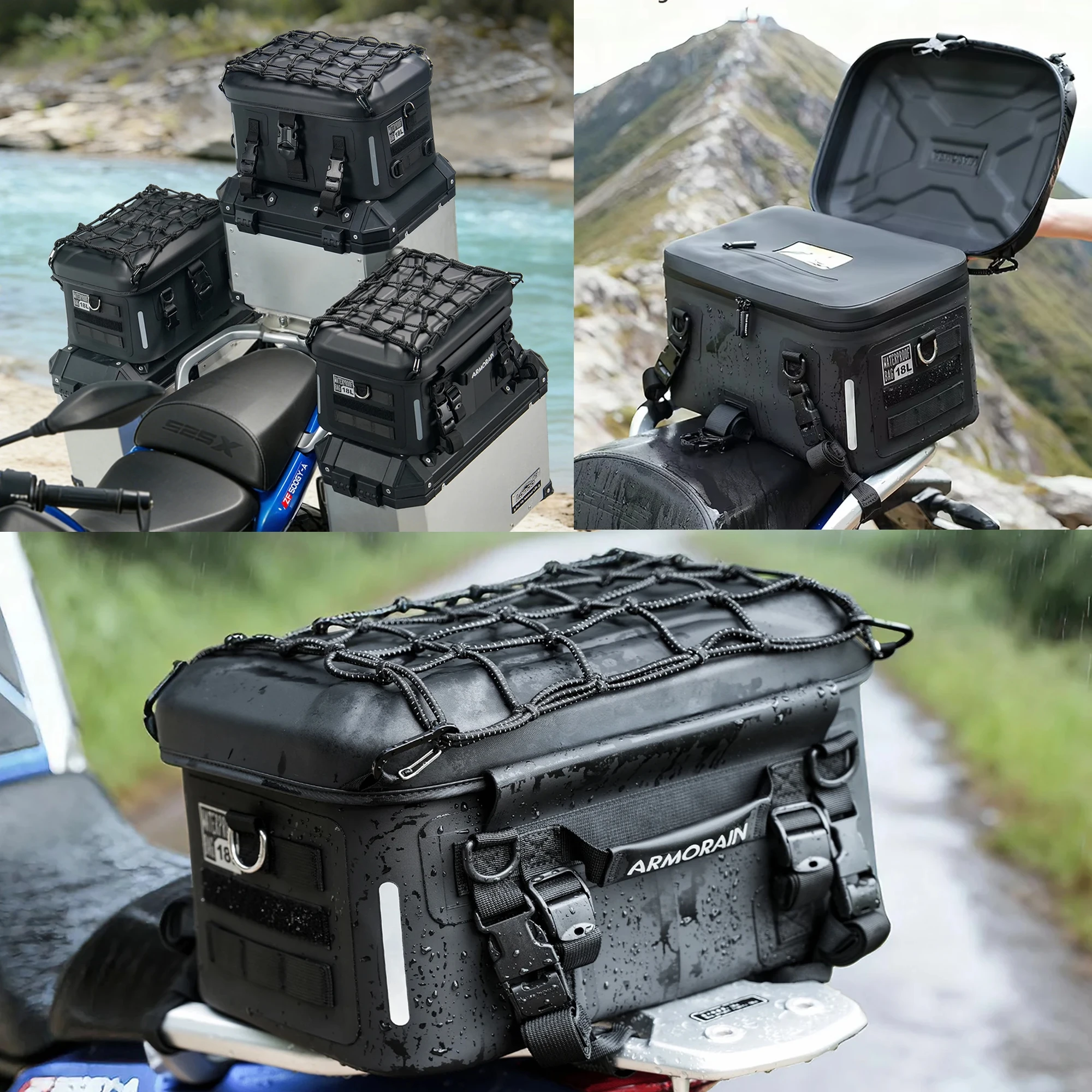 Waterproof ATV Motorcycle Hard Shell Waterproof Tail Bag Rear Seat Bag Camera Equipment Luggage Bag Motorbike Touring Camera Bag
Waterproof ATV Motorcycle Hard Shell Waterproof Tail Bag Rear Seat Bag Camera Equipment Luggage Bag Motorbike Touring Camera Bag