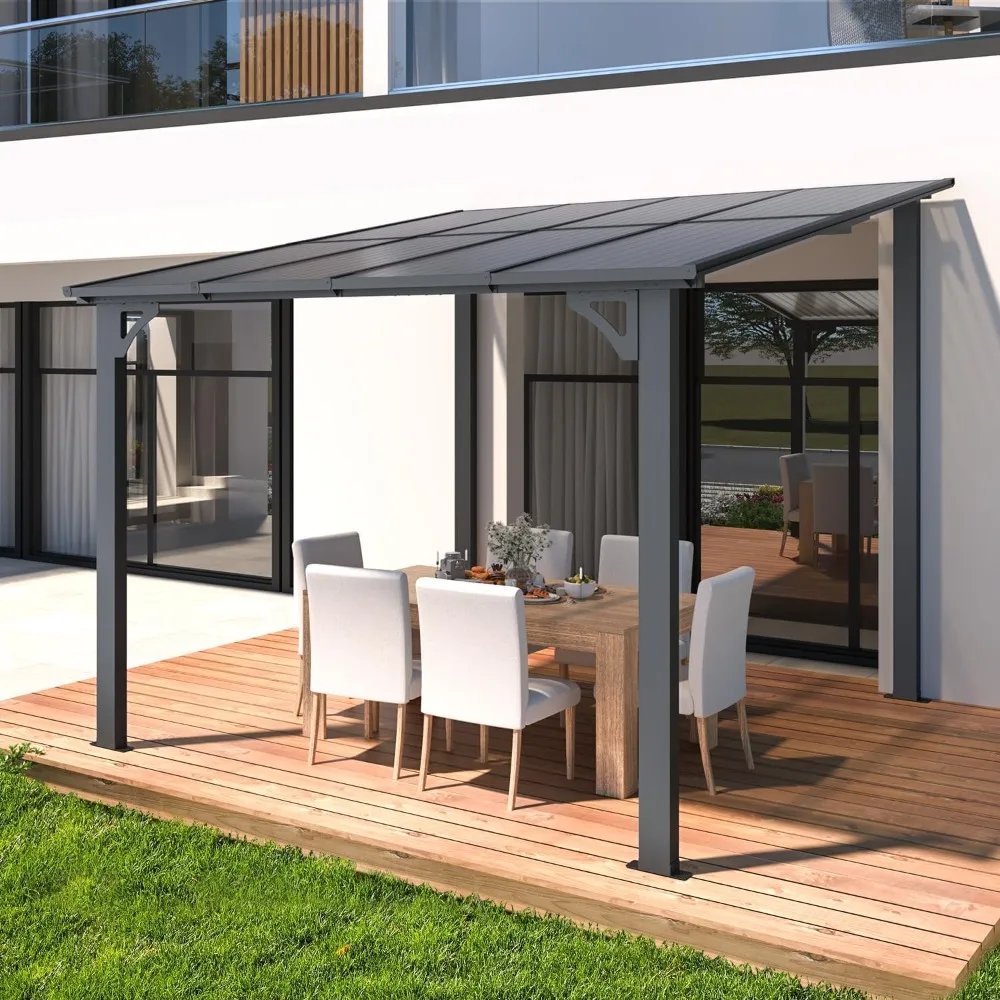 8' x 8' Gazebo for Patio, Small Wall-Mounted Lean to Gazebo Pergola with Roof (64 Sq. Ft Shaded) on Clearance
8' x 8' Gazebo for Patio, Small Wall-Mounted Lean to Gazebo Pergola with Roof (64 Sq. Ft Shaded) on Clearance