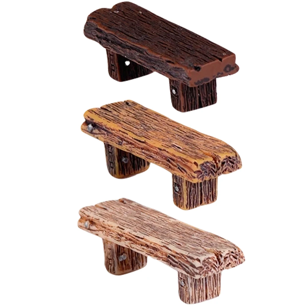 Solid Wood Stool Couple Decor Durable Realistic Miniature Garden Bench Craft Toy Furniture Model Mini Garden
Solid Wood Stool Couple Decor Durable Realistic Miniature Garden Bench Craft Toy Furniture Model Mini Garden