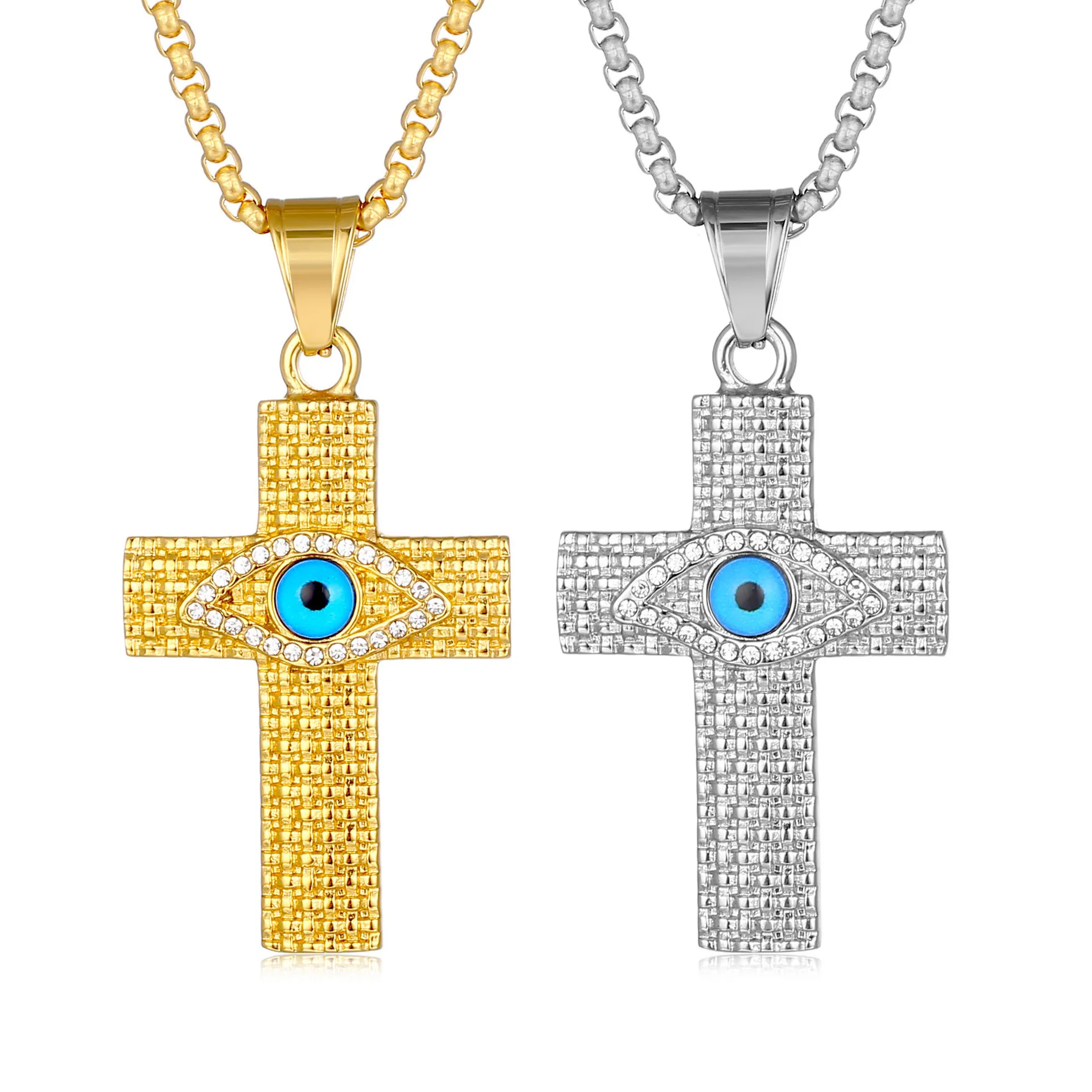 Besiko Hip-Hop Gold Silver Color Stainless Steel The Eye Of Horus Evil Cross Pendants Necklaces Chain For Women Men Jewelry Gift
Besiko Hip-Hop Gold Silver Color Stainless Steel The Eye Of Horus Evil Cross Pendants Necklaces Chain For Women Men Jewelry Gift