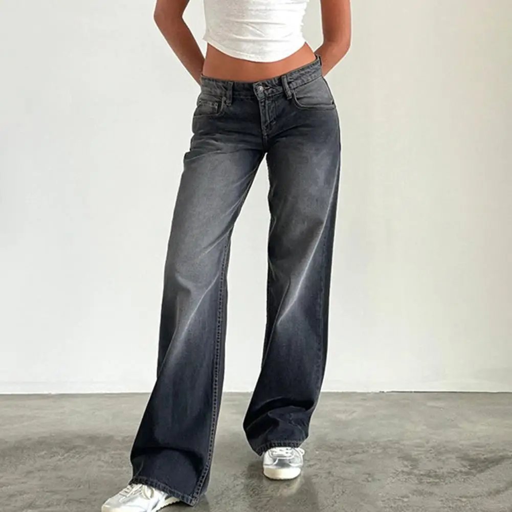 Women Trousers Women Streetwear Trousers Stylish Women's Low Waist Wide Leg Pants with Pockets for Wear Travel Button Zipper
Women Trousers Women Streetwear Trousers Stylish Women's Low Waist Wide Leg Pants with Pockets for Wear Travel Button Zipper