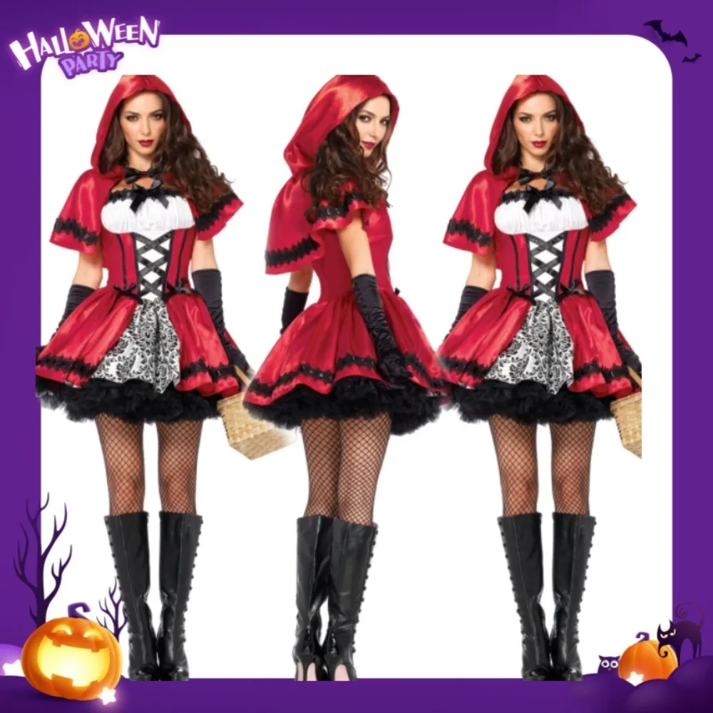 Хэллоуин Косплей Костюм Готический Красная Шапочка Клубный Костюм Косплей Костюм Сценическое Платье
Хэллоуин Косплей Костюм Готический Красная Шапочка Клубный Костюм Косплей Костюм Сценическое Платье