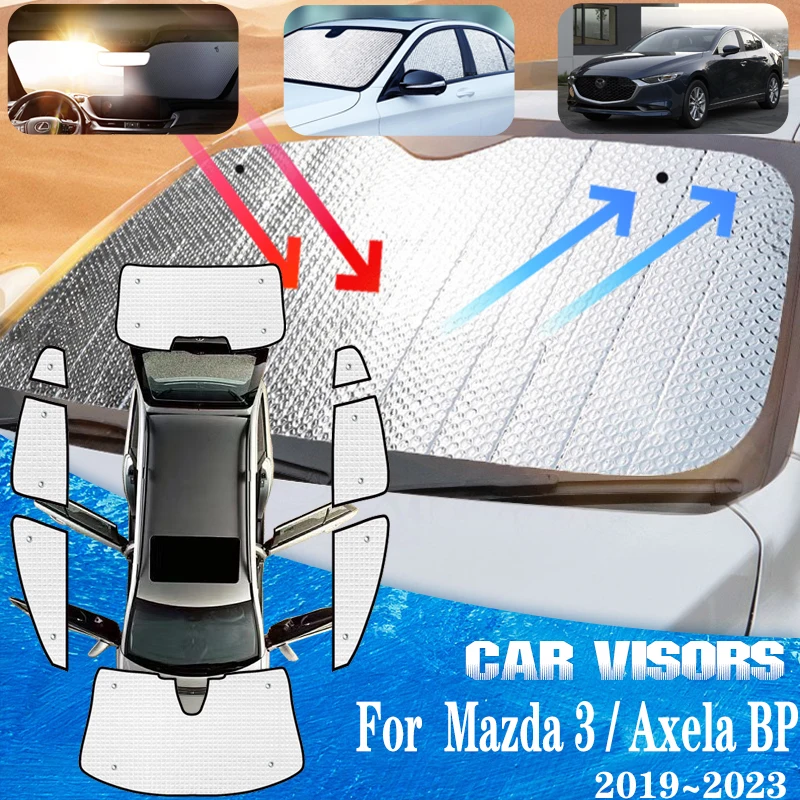 Автомобильные солнцезащитные козырьки для Mazda 3 Mazda3 Axela BP Sedan 2019 ~ 2023 2022, защита от УФ-лучей, автомобильные солнцезащитные козырьки, аксессуары
Автомобильные солнцезащитные козырьки для Mazda 3 Mazda3 Axela BP Sedan 2019 ~ 2023 2022, защита от УФ-лучей, автомобильные солнцезащитные козырьки, аксессуары
