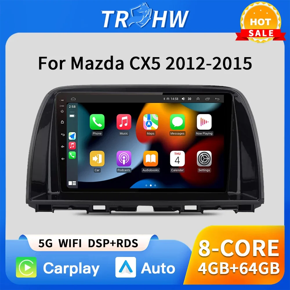 4G Wireless Carplay Android 13 Auto Car radio For Mazda CX5 CX-5 2012-2015 car intelligent systems 2din GPS Stereo multimedia fm
4G Wireless Carplay Android 13 Auto Car radio For Mazda CX5 CX-5 2012-2015 car intelligent systems 2din GPS Stereo multimedia fm