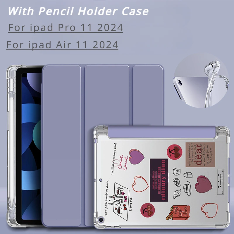 with Pencil Holder Case for iPad Pro 11 M2 M4 2024 Air 6 10.9 Smart Cover iPad 9.7 10.2 10th 9th 8th 7th 6th 5th Gen Mini4 Funda
with Pencil Holder Case for iPad Pro 11 M2 M4 2024 Air 6 10.9 Smart Cover iPad 9.7 10.2 10th 9th 8th 7th 6th 5th Gen Mini4 Funda