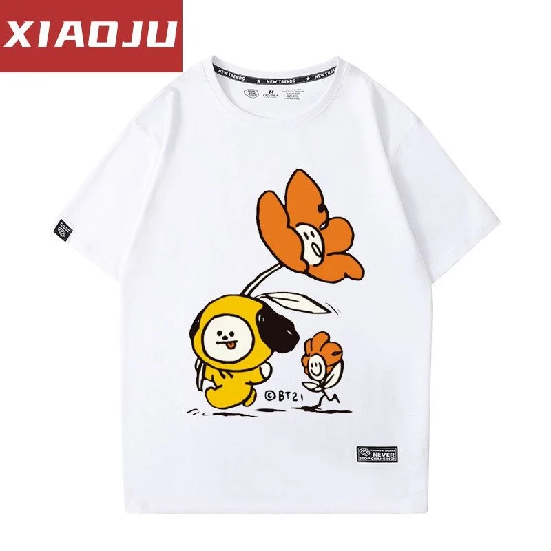 Аниме мультфильм Bt21 Cooky Chimmy Y2K летние модные новые студенческие хлопковые топы с короткими рукавами Y2K, рубашки для пар, подарок для друзей
Аниме мультфильм Bt21 Cooky Chimmy Y2K летние модные новые студенческие хлопковые топы с короткими рукавами Y2K, рубашки для пар, подарок для друзей