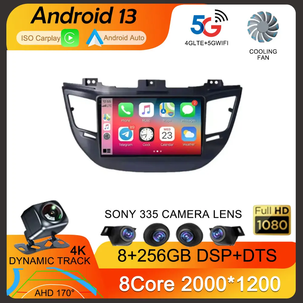 Android 13 Carplay Auto For Hyundai Tucson IX35 3 2015 2016 2017 2018 Car Radio Multimedia Video Player Navigation Head Unit GPS
Android 13 Carplay Auto For Hyundai Tucson IX35 3 2015 2016 2017 2018 Car Radio Multimedia Video Player Navigation Head Unit GPS