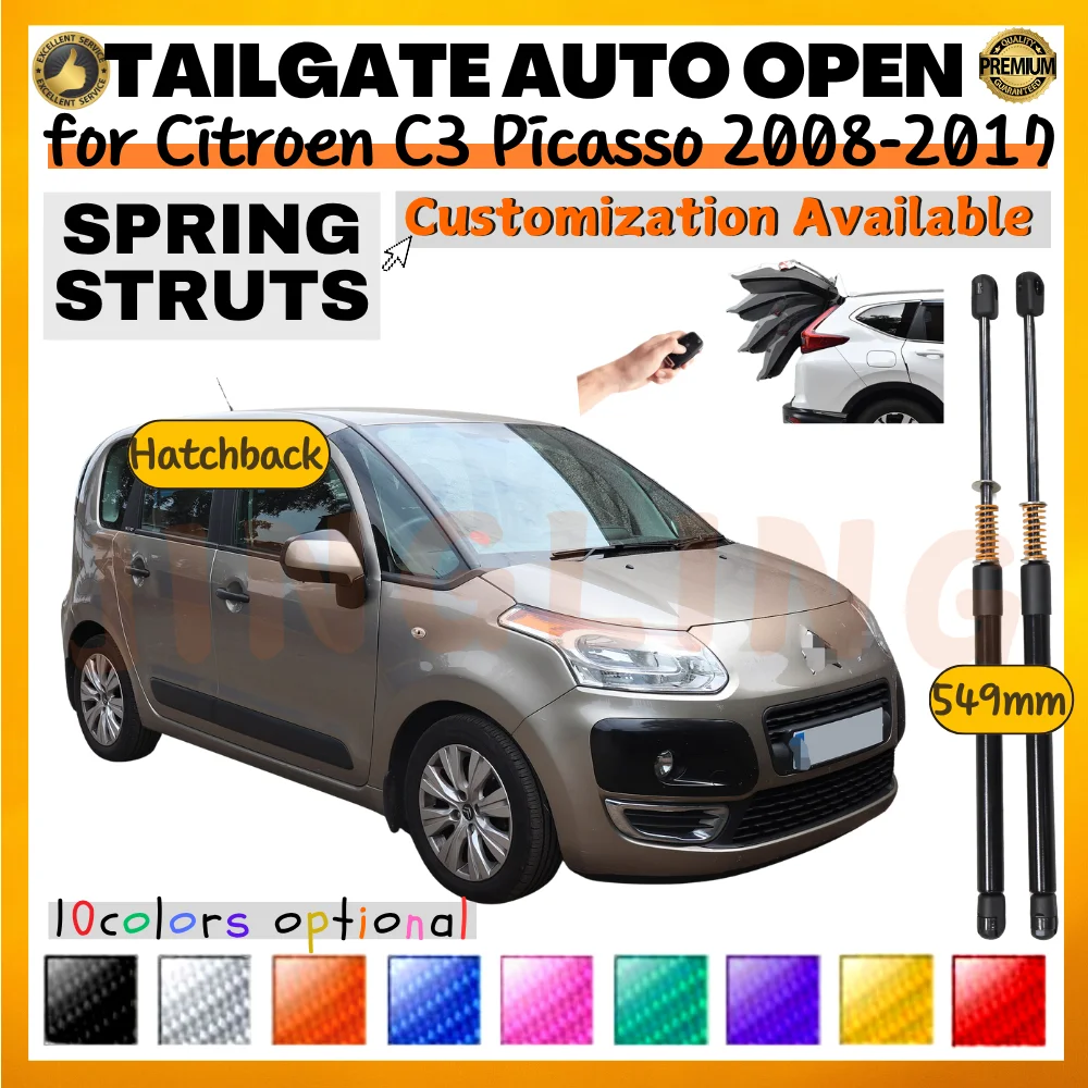 Qty(2) Trunk Struts with Spring for Citroen C3 Picasso Hatchback 2008-2017 549MM Rear Tailgate Boot Lift Support Shock Absorbers
Qty(2) Trunk Struts with Spring for Citroen C3 Picasso Hatchback 2008-2017 549MM Rear Tailgate Boot Lift Support Shock Absorbers