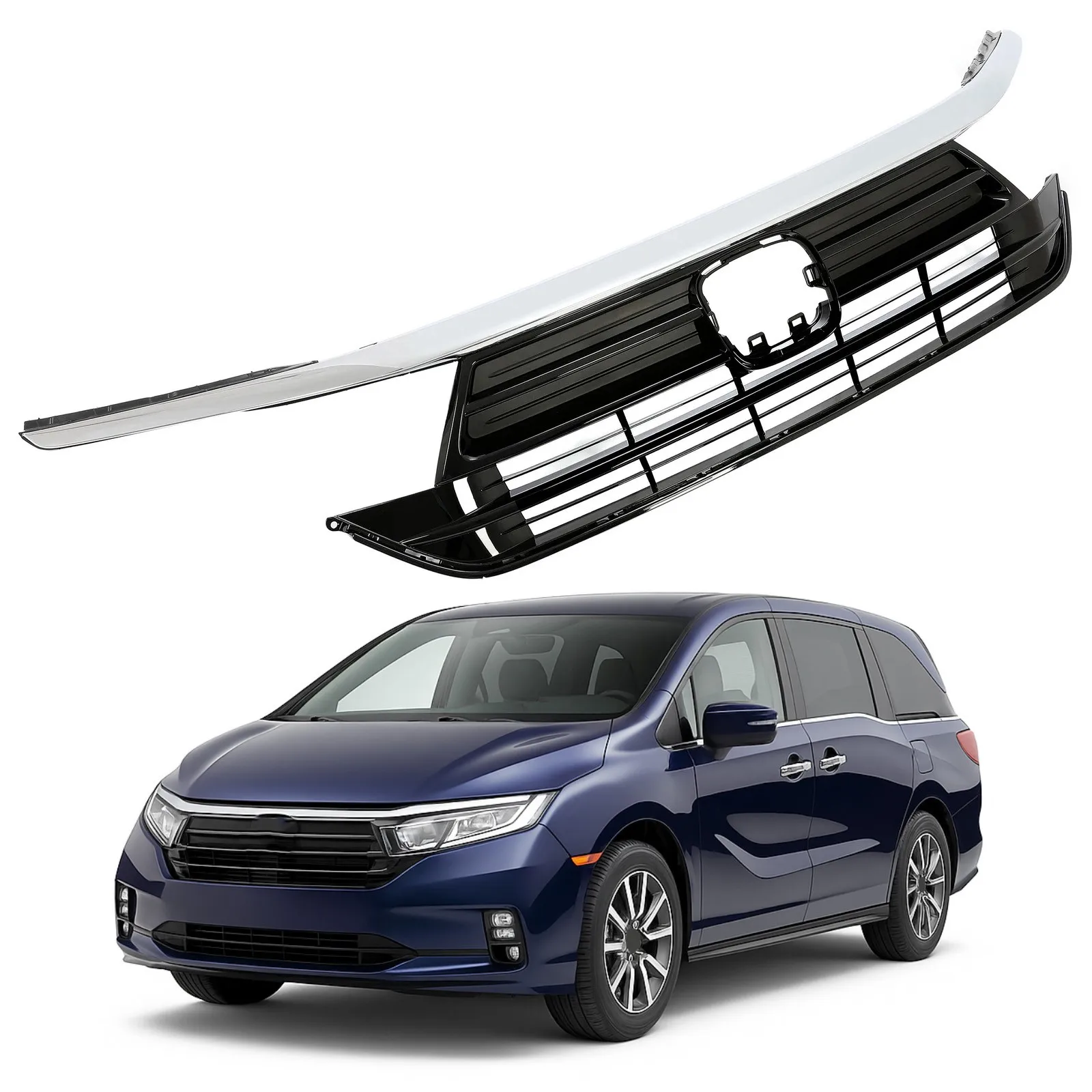 For Honda Odyssey 21-23 #71121THRA50 Front Upper Grille w/Chrome Molding Grill
For Honda Odyssey 21-23 #71121THRA50 Front Upper Grille w/Chrome Molding Grill