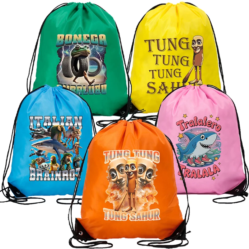 Italian Brainrot Drawstring Bags Children Large Capacity Waterproof Backpack Kids Handbag Cartoon Printed Bags Birthday Gifts
Italian Brainrot Drawstring Bags Children Large Capacity Waterproof Backpack Kids Handbag Cartoon Printed Bags Birthday Gifts