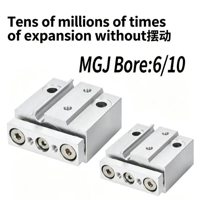 Pneumatic Small Three-Axis Cylinder MGJ10-10-15, Three-Rod Mini Guide Rod Cylinder MGJ6-5-10-15-20
Pneumatic Small Three-Axis Cylinder MGJ10-10-15, Three-Rod Mini Guide Rod Cylinder MGJ6-5-10-15-20