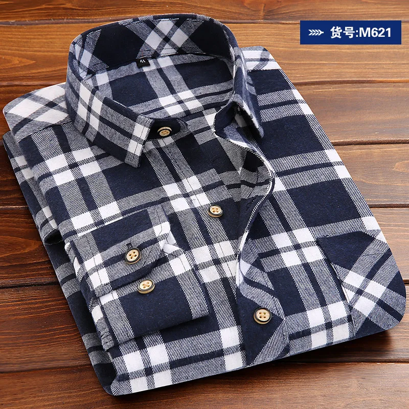 Elegant Men's Casual Frosted Plaid Fattening Long Sleeve Shirt Casual Elegant Plaid High Quality Flannel Shirts For Men Clothing
Elegant Men's Casual Frosted Plaid Fattening Long Sleeve Shirt Casual Elegant Plaid High Quality Flannel Shirts For Men Clothing