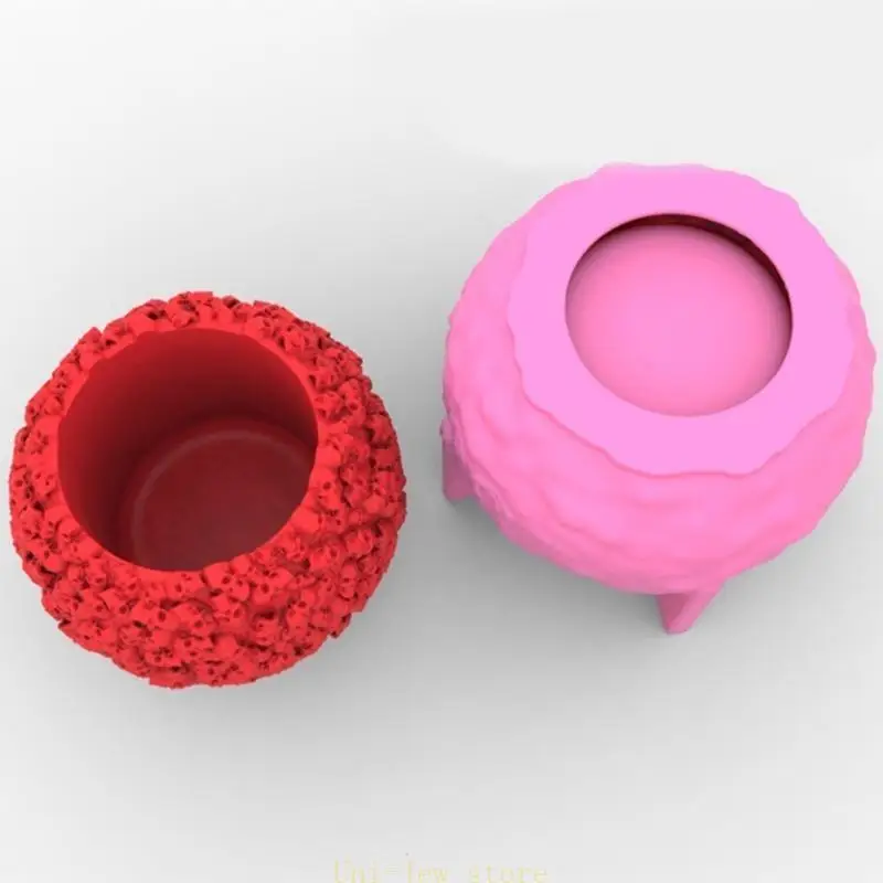 40GB Skull Flower Pot Silicone Mold Planter Concrete Mold Concrete Cement Mold for DIY Pen Holder,Home Decor
40GB Skull Flower Pot Silicone Mold Planter Concrete Mold Concrete Cement Mold for DIY Pen Holder,Home Decor
