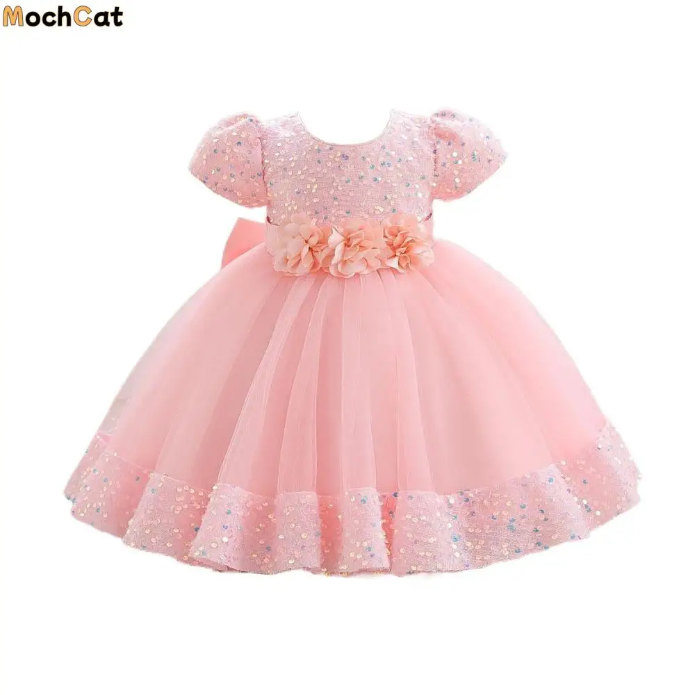 Puff Sleeve Girls Princess Evening Dress Bowknot Flower Children Tulle Dress Shiny Glitter Sweet Summer Lace Dress Birthday
Puff Sleeve Girls Princess Evening Dress Bowknot Flower Children Tulle Dress Shiny Glitter Sweet Summer Lace Dress Birthday