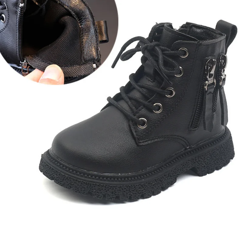 Fashion Children Leather Boots Autumn Winter Plus Velvet Warm Snow Boots Waterproof Kids Boys Casual Shoes Baby Girls Sneakers
Fashion Children Leather Boots Autumn Winter Plus Velvet Warm Snow Boots Waterproof Kids Boys Casual Shoes Baby Girls Sneakers
