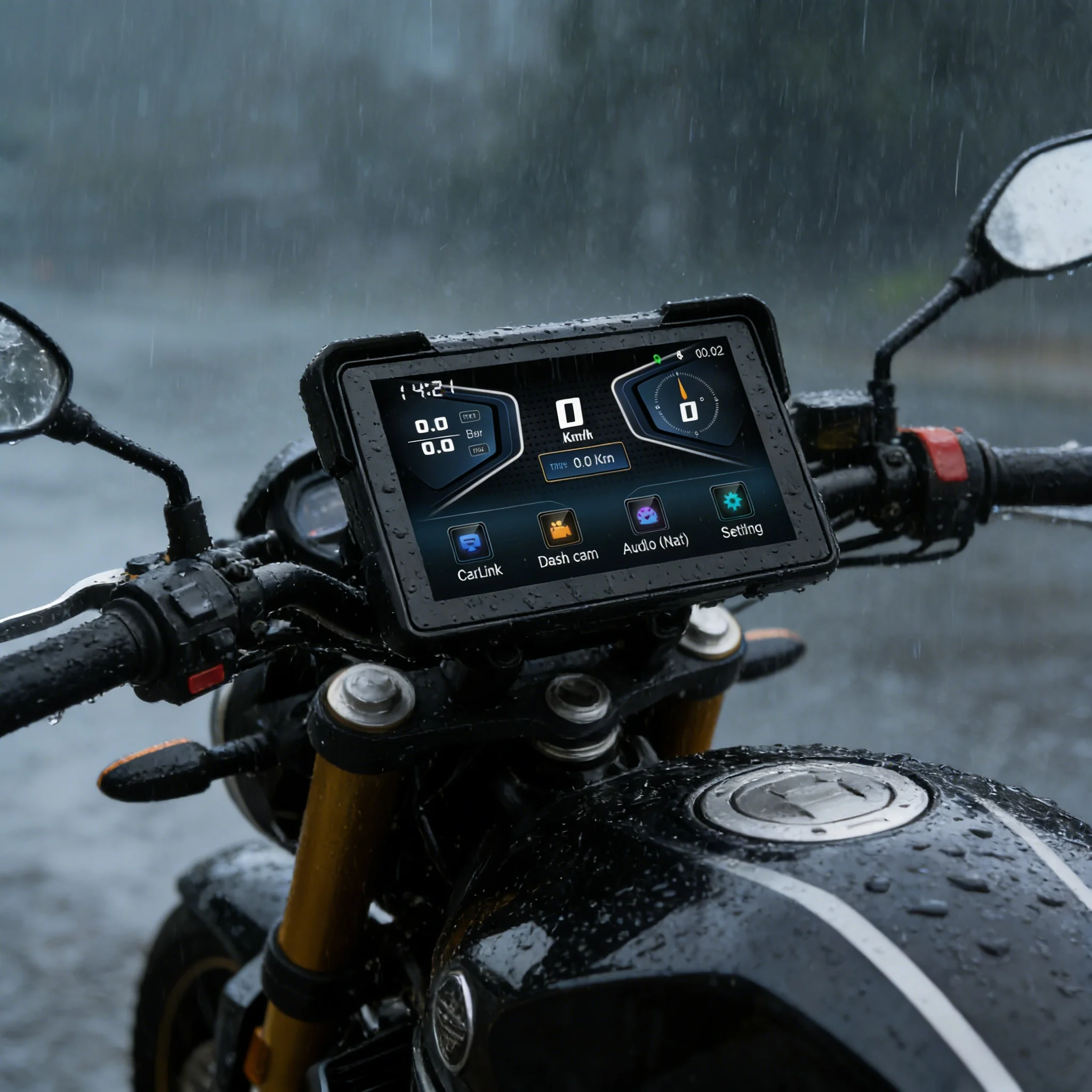IP67 Waterproof Motorcycle Navigation 7' Display with Wireless CarPlay Android Auto TPMS BSD Dash Cam for All Motorcycles
IP67 Waterproof Motorcycle Navigation 7' Display with Wireless CarPlay Android Auto TPMS BSD Dash Cam for All Motorcycles