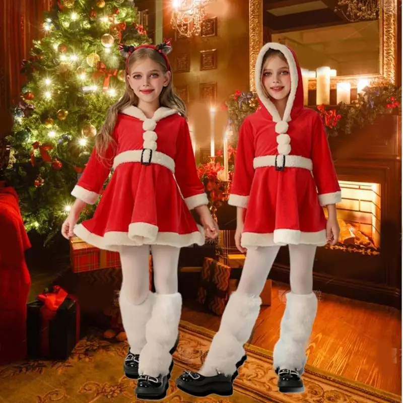 Kids Christmas Reindeer Dress Winter Warm Cosplay Santa Costume Dress Christmas Long Sleeve Dress New Year Party Wear A2UB
Kids Christmas Reindeer Dress Winter Warm Cosplay Santa Costume Dress Christmas Long Sleeve Dress New Year Party Wear A2UB