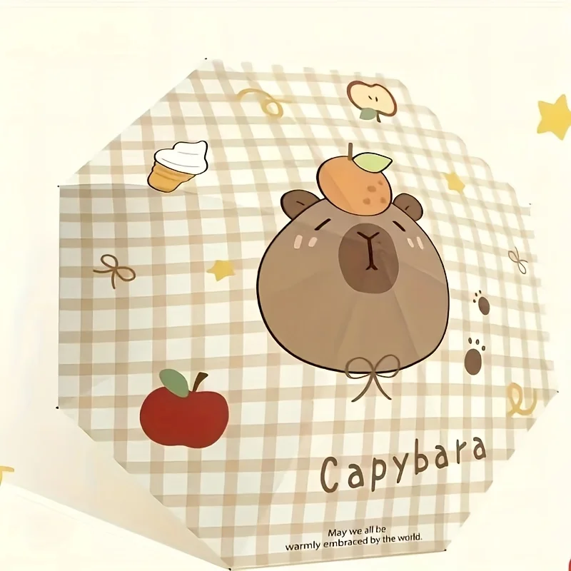 Складной компактный дорожный зонт Capybara, перевернутый ветрозащитный, с защитой от ультрафиолета, портативный реверс для дождя и солнца для женщин, мужчин, детей
Складной компактный дорожный зонт Capybara, перевернутый ветрозащитный, с защитой от ультрафиолета, портативный реверс для дождя и солнца для женщин, мужчин, детей