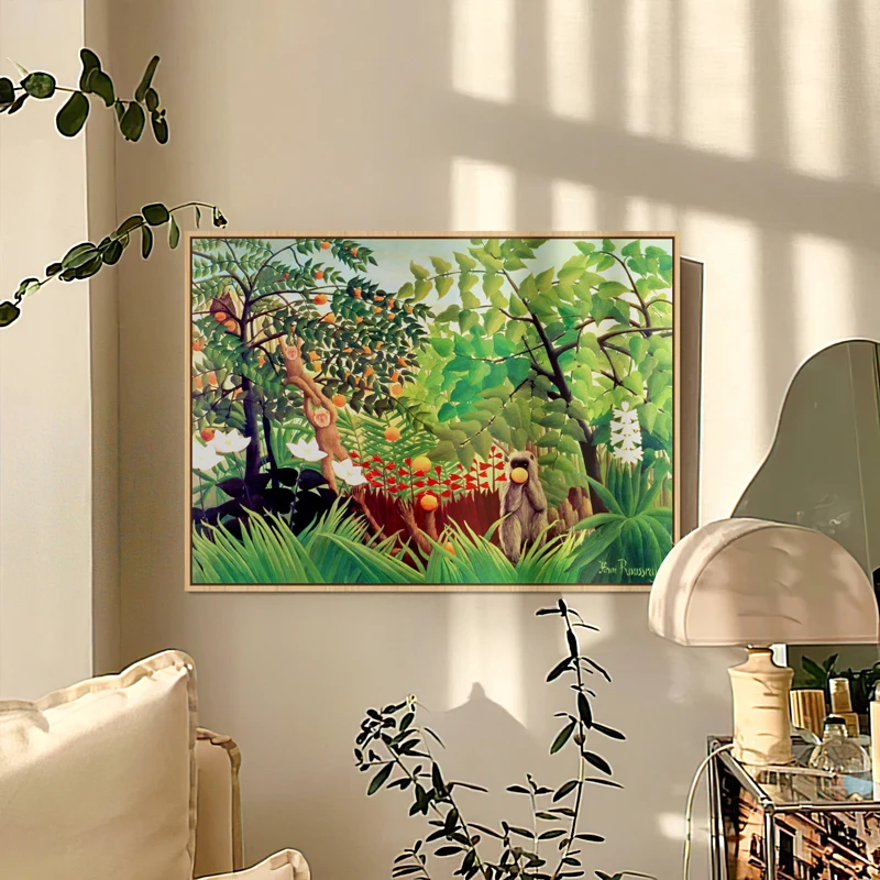 Henri Rousseau Art Painting Canvas Print Nordic INS Style Fresh Plant Wall Poster Natural Wood Style Bedroom Home Decoration
Henri Rousseau Art Painting Canvas Print Nordic INS Style Fresh Plant Wall Poster Natural Wood Style Bedroom Home Decoration