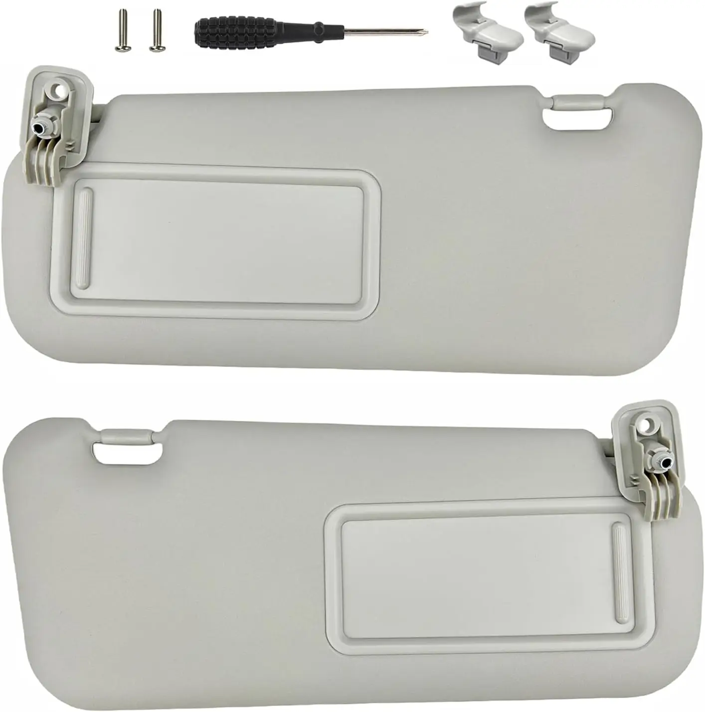 Sun Visor Pair for Mazda 3 2010-2013 Non-Illuminated Gray Driver & Passenger Kit
Sun Visor Pair for Mazda 3 2010-2013 Non-Illuminated Gray Driver & Passenger Kit