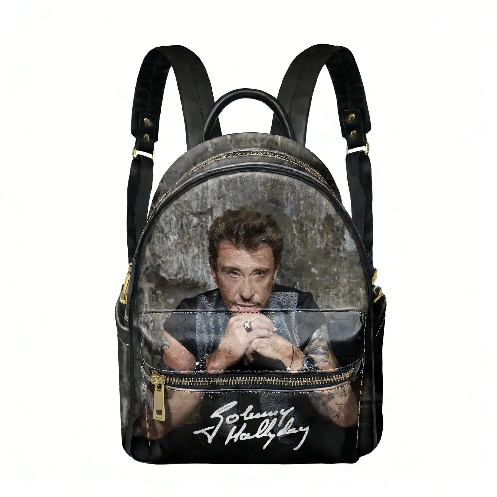 Johnny Hallyday Backpack Pop Singer Womens Men Personalized Double Shoulder Bag Business Travel Bookbag Rucksack Gift Daypack
Johnny Hallyday Backpack Pop Singer Womens Men Personalized Double Shoulder Bag Business Travel Bookbag Rucksack Gift Daypack