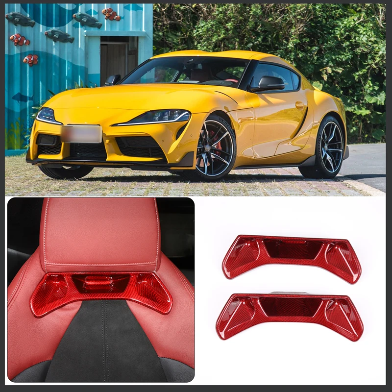 For Toyota Supra A90 2019-2025 Automotive Seat Backrest Decorative Cover True Carbon Fiber Automotive Modification Accessories
For Toyota Supra A90 2019-2025 Automotive Seat Backrest Decorative Cover True Carbon Fiber Automotive Modification Accessories