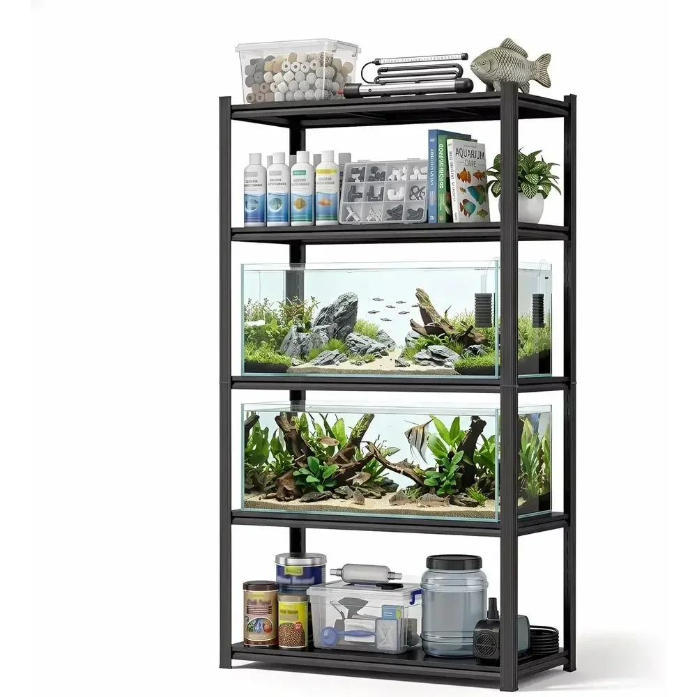 Adjustable Heavy-Duty Metal Stand for 2000LBS Aquariums, 72H × 39.4W × 15.7D, Black
Adjustable Heavy-Duty Metal Stand for 2000LBS Aquariums, 72H × 39.4W × 15.7D, Black