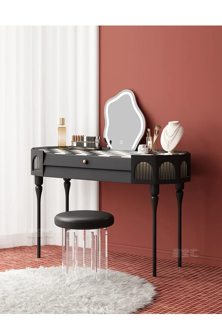 French dresser solid wood designer simple retro style black master bedroom makeup table
French dresser solid wood designer simple retro style black master bedroom makeup table