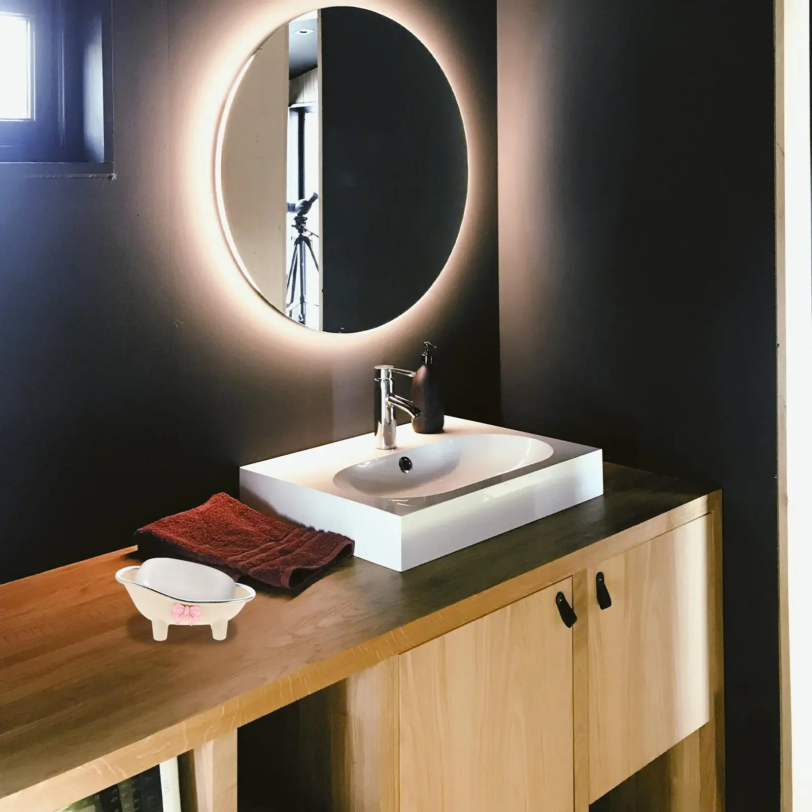 Bathtub Shaped Soap Dish Holder Tray for Kitchen Bathroom Shower ABS Material Non Rust Small Size Portable Soap Box Home Daily
Bathtub Shaped Soap Dish Holder Tray for Kitchen Bathroom Shower ABS Material Non Rust Small Size Portable Soap Box Home Daily