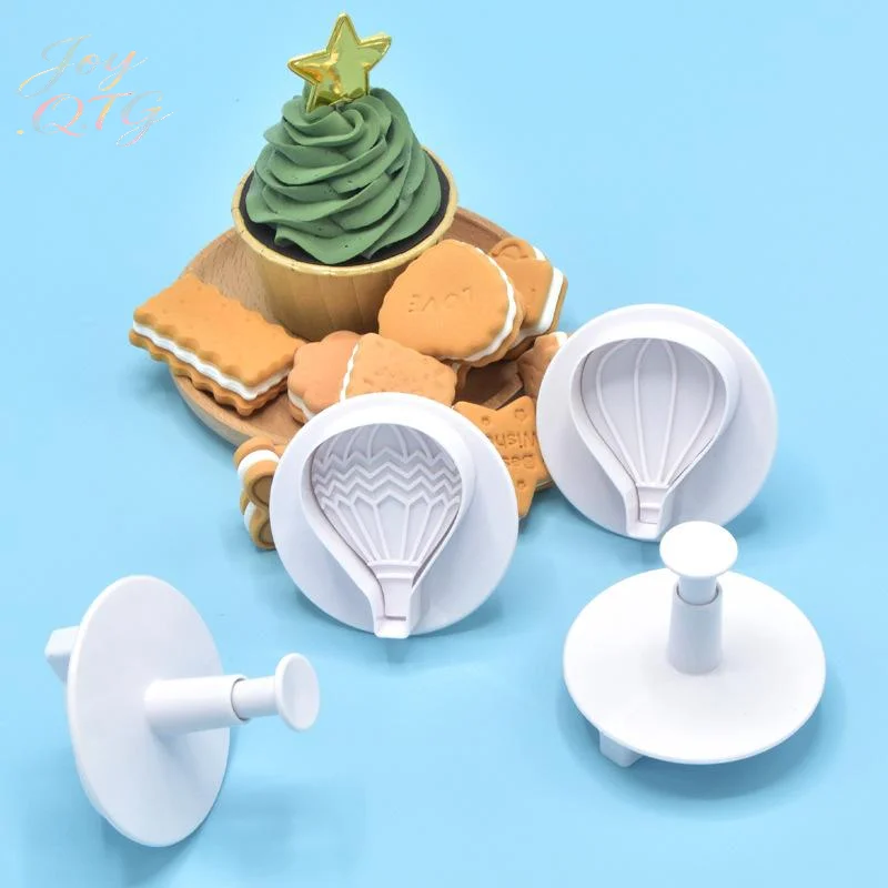 4Pcs Hot Air Balloon Frosting Cookie Mold Spring Press Mold Cake Decoration Mold Chocolate Mold Kitchen Baking Tools
4Pcs Hot Air Balloon Frosting Cookie Mold Spring Press Mold Cake Decoration Mold Chocolate Mold Kitchen Baking Tools