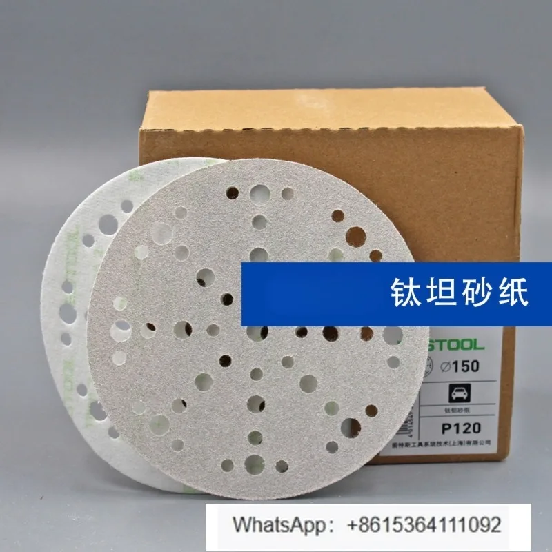 Titanium tan sandpaper 6 inches 49 holes 48 holes car dry sandpaper back flocking sanding sheet
Titanium tan sandpaper 6 inches 49 holes 48 holes car dry sandpaper back flocking sanding sheet