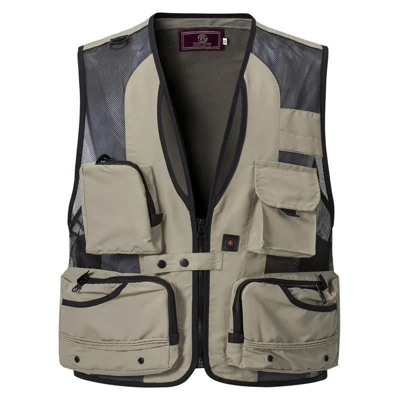 Multi Pocket New Men's Tactical Hiking Fishing Vest Photographer Workwear Detachable Mesh Sleeveless Jacket Breathable Tool Vest
Multi Pocket New Men's Tactical Hiking Fishing Vest Photographer Workwear Detachable Mesh Sleeveless Jacket Breathable Tool Vest