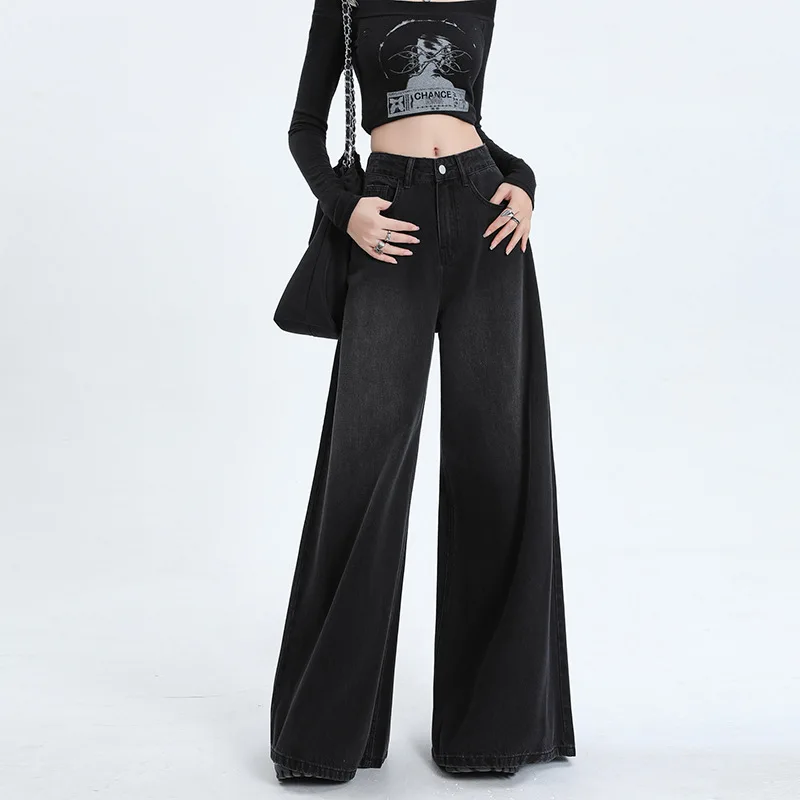 High Waist Loose Wide Leg Denim Jeans Women's Retro OZON Jeans Casual Straight Fit High Waist Loose Fabric Deep Blue Jeans
High Waist Loose Wide Leg Denim Jeans Women's Retro OZON Jeans Casual Straight Fit High Waist Loose Fabric Deep Blue Jeans