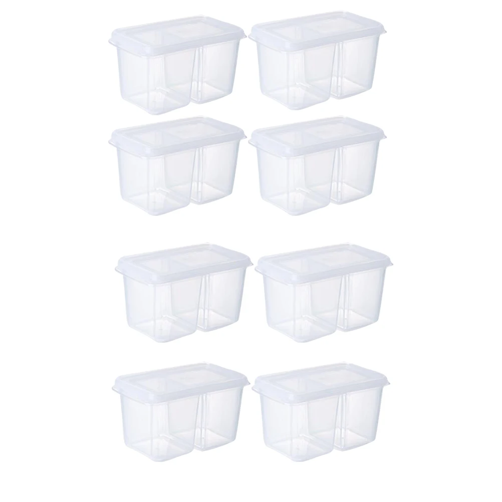 8 pcs Onion Ginger Garlic Storage Box Double Grids Kitchen Organizer Fresh Container Sauce Fruit Lunch Box
8 pcs Onion Ginger Garlic Storage Box Double Grids Kitchen Organizer Fresh Container Sauce Fruit Lunch Box