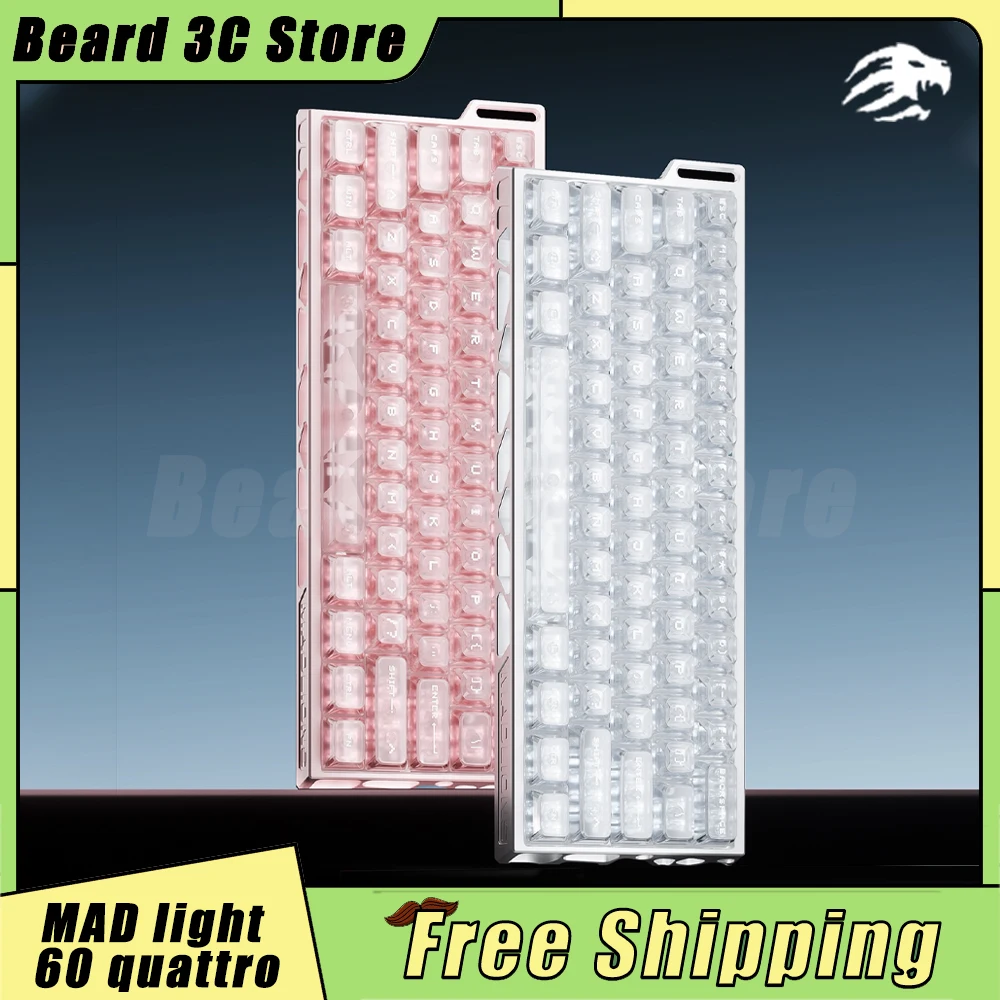 FGG Madlions MAD light 60 quattro Wired Keyboard All-Aluminum Four-Lamp Magnetic Esports Gaming Keyboards 8000hz Rt0.01mm PC
FGG Madlions MAD light 60 quattro Wired Keyboard All-Aluminum Four-Lamp Magnetic Esports Gaming Keyboards 8000hz Rt0.01mm PC