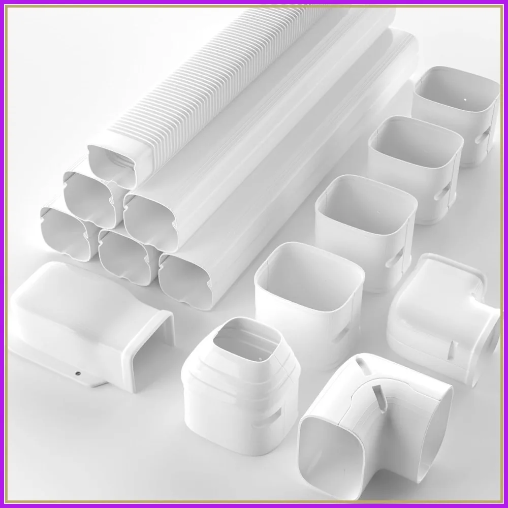 3'' 19Ft Mini Split Line Set Cover Kit for Ductless AC & Heat Pump, UV-Proof PVC Pipe Cover, Easy Cut & Snap Installation
3'' 19Ft Mini Split Line Set Cover Kit for Ductless AC & Heat Pump, UV-Proof PVC Pipe Cover, Easy Cut & Snap Installation