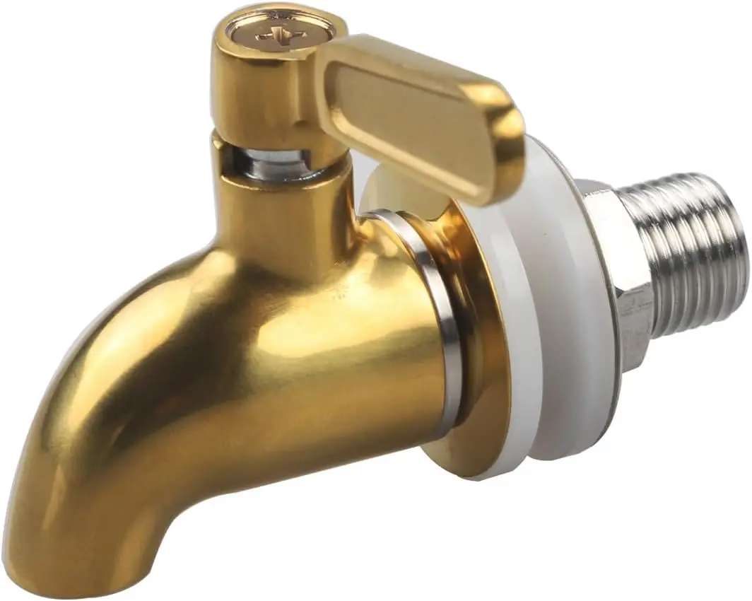 Drink Dispenser Spigot Champagne Stainless Steel Spigot Tap 16mm Replacement Spigot for Beverage Dispenser and Glass Jar Bottle
Drink Dispenser Spigot Champagne Stainless Steel Spigot Tap 16mm Replacement Spigot for Beverage Dispenser and Glass Jar Bottle
