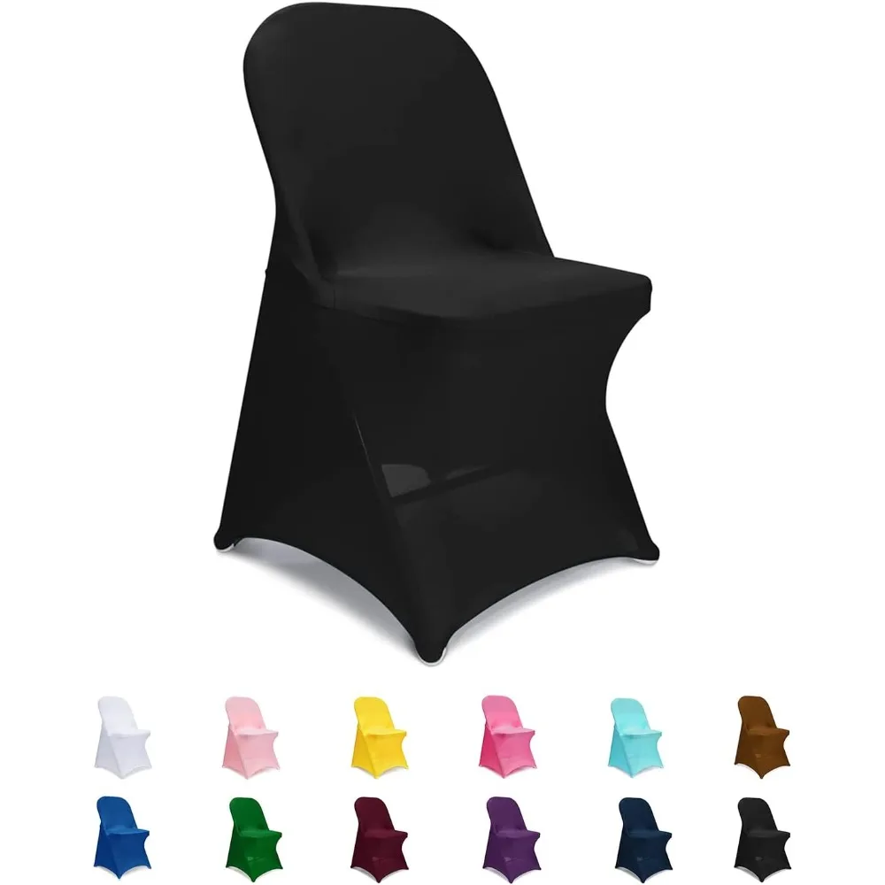 20-Pack Black Spandex Chair Covers for Universal Use at Weddings, Parties, and Banquets
20-Pack Black Spandex Chair Covers for Universal Use at Weddings, Parties, and Banquets