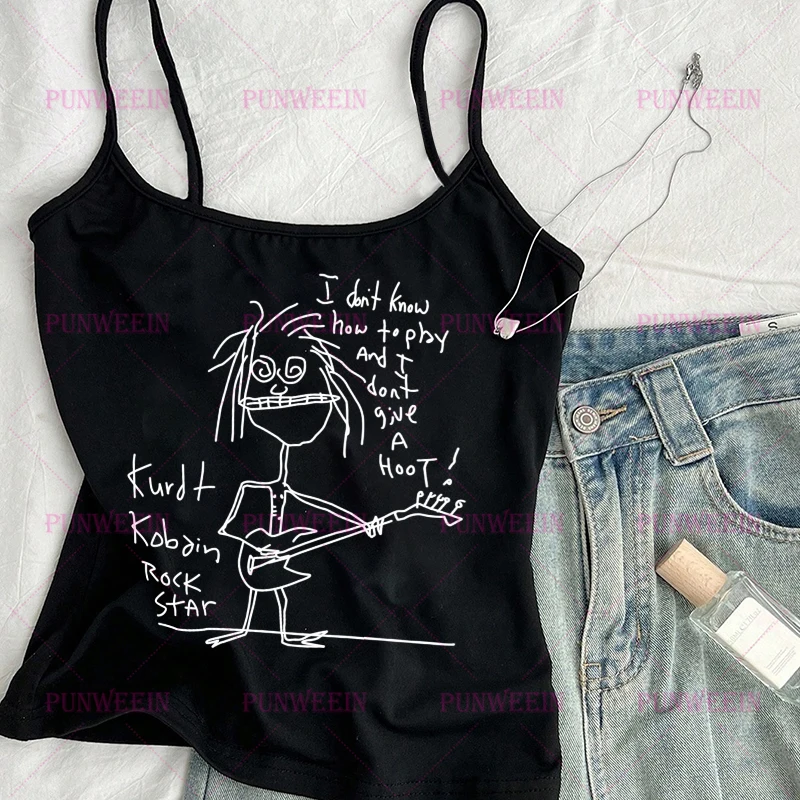 Aesthetic Gothic Graphic Black Print Crop Top cute print Sleeveless kawaii Streetwear Vintage casual Women Harajuku Y2k T-shirt
Aesthetic Gothic Graphic Black Print Crop Top cute print Sleeveless kawaii Streetwear Vintage casual Women Harajuku Y2k T-shirt