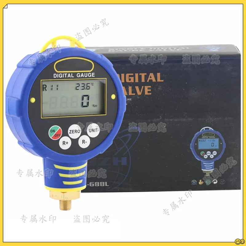 Pressure vacuum gauge measurement 688l portable adjustable digital display refrigeration air conditioning tube pressure gauge
Pressure vacuum gauge measurement 688l portable adjustable digital display refrigeration air conditioning tube pressure gauge