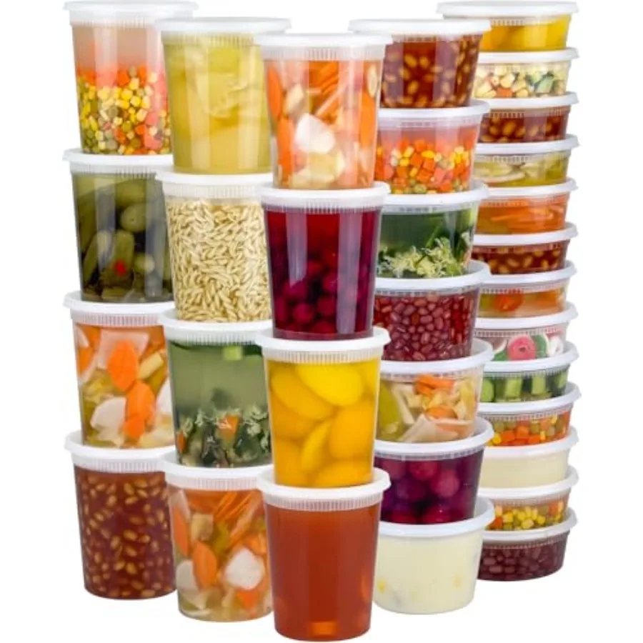 60 Sets 120-Piece Deli Containers with Lids, // X 20 Set Each, Leak-Proof BPA Free Airtight Takeout Plastic Food Storage Contai
60 Sets 120-Piece Deli Containers with Lids, // X 20 Set Each, Leak-Proof BPA Free Airtight Takeout Plastic Food Storage Contai